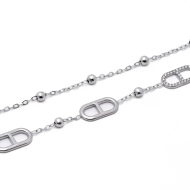 PULSERA ZO15178B PLATEADO Acero Inoxidable 2B34