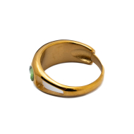 ANILLO ZO13992R VERDE DORADO A42