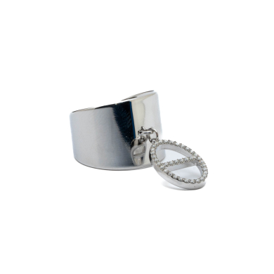 ANILLO ZO15674R PLATEADO Acero Inoxidable A35