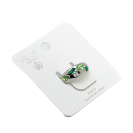 ANILLO ZO13992R VERDE PLATEADO A42