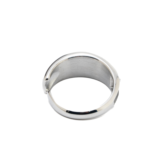 ANILLO ZO13992R VERDE PLATEADO A42