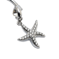 Piercing de ombligo ZO15645P PLATEADO Acero Inoxidable F38