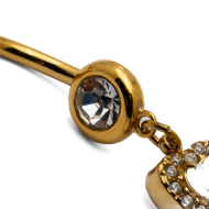 Piercing de ombligo ZO15629P DORADO Acero Inoxidable F38