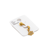 Piercing de ombligo ZO15634P DORADO Acero Inoxidable F38