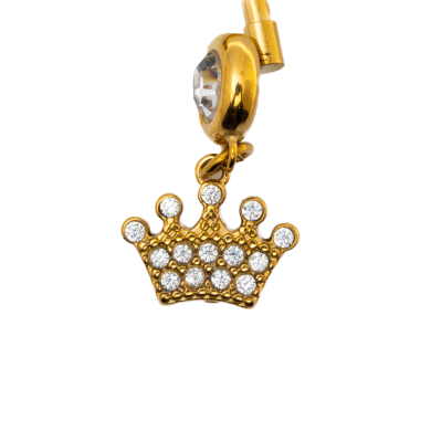 Piercing de ombligo ZO15634P DORADO Acero Inoxidable F38