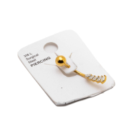 ARETES PIERCING ZO15653P/Piercing de ombligo DORADO Acero Inoxidable F38