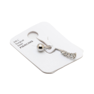 ARETES PIERCING ZO15653P/Piercing de ombligo PLATEADO Acero Inoxidable F38