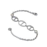 PULSERA ZO15165B PLATEADO Acero Inoxidable 2B44