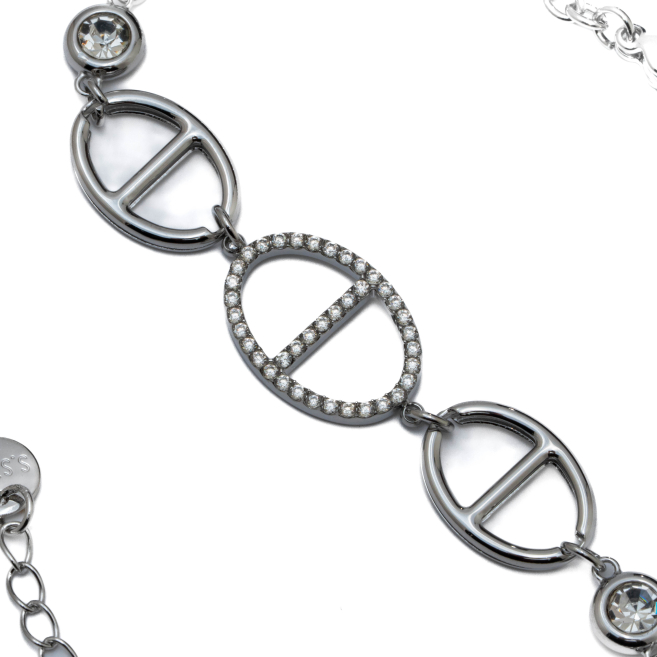 PULSERA ZO15165B PLATEADO Acero Inoxidable 2B44