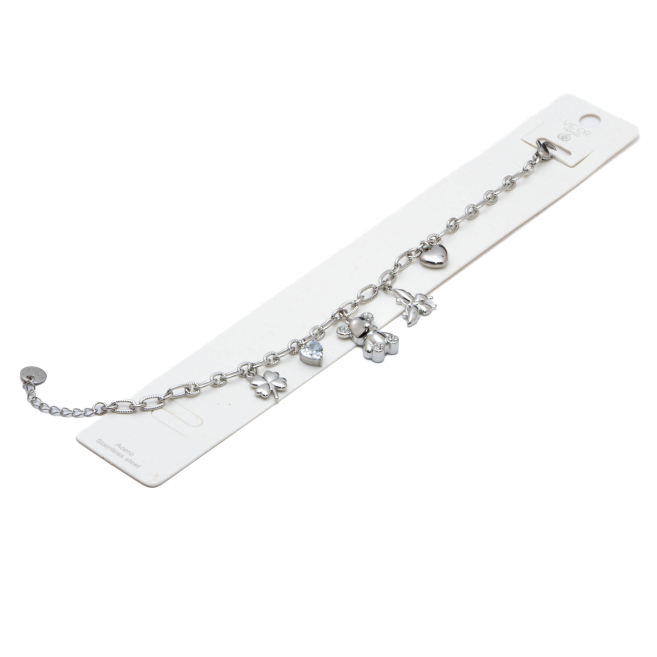 PULSERA ZO15559B PLATEADO Acero Inoxidable 2B43