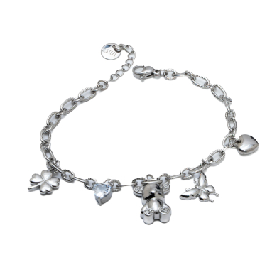 PULSERA ZO15559B PLATEADO Acero Inoxidable 2B43