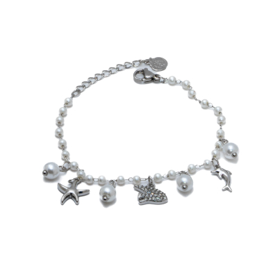 PULSERA ZO15727B PLATEADO Acero Inoxidable 2B42