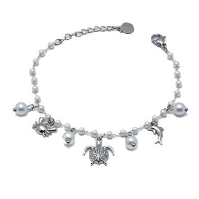 PULSERA ZO15728B PLATEADO Acero Inoxidable 2B42