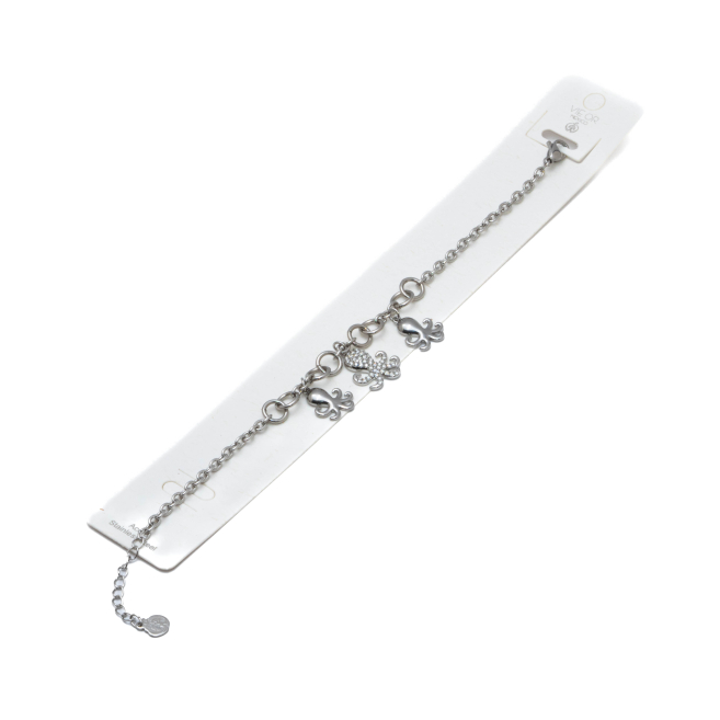 PULSERA ZO15740B PLATEADO Acero Inoxidable 2B43