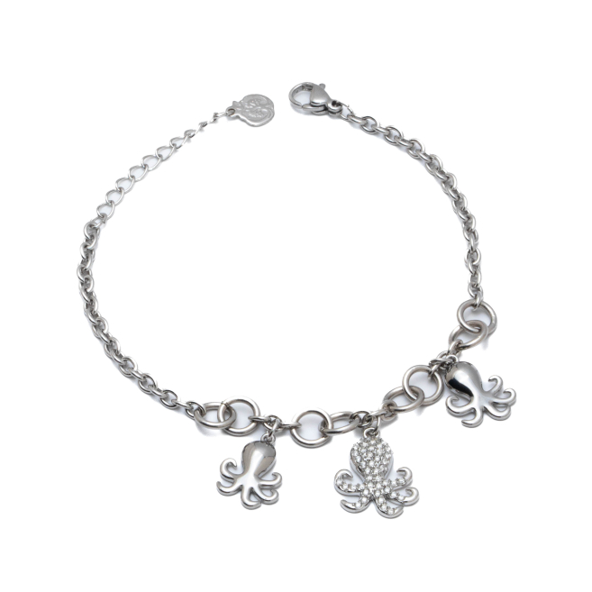 PULSERA ZO15740B PLATEADO Acero Inoxidable 2B43