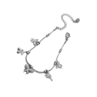 PULSERA ZO15760B PLATEADO Acero Inoxidable 2B44