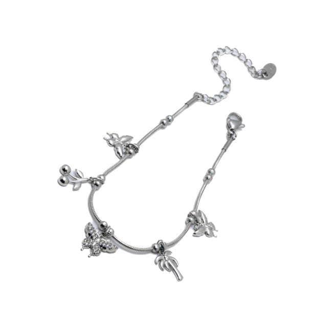 PULSERA ZO15760B PLATEADO Acero Inoxidable 2B44