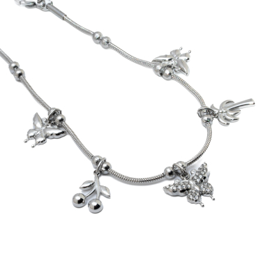 PULSERA ZO15760B PLATEADO Acero Inoxidable 2B44