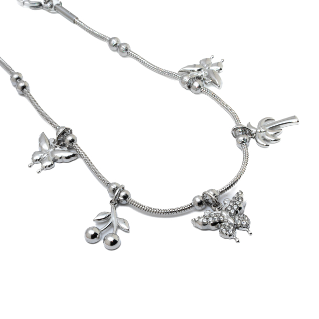 PULSERA ZO15760B PLATEADO Acero Inoxidable 2B44