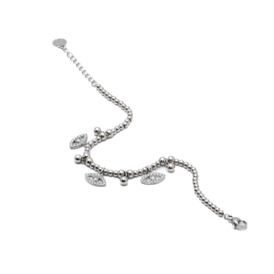 PULSERA ZO12176B PLATEADO Acero Inoxidable 2B43