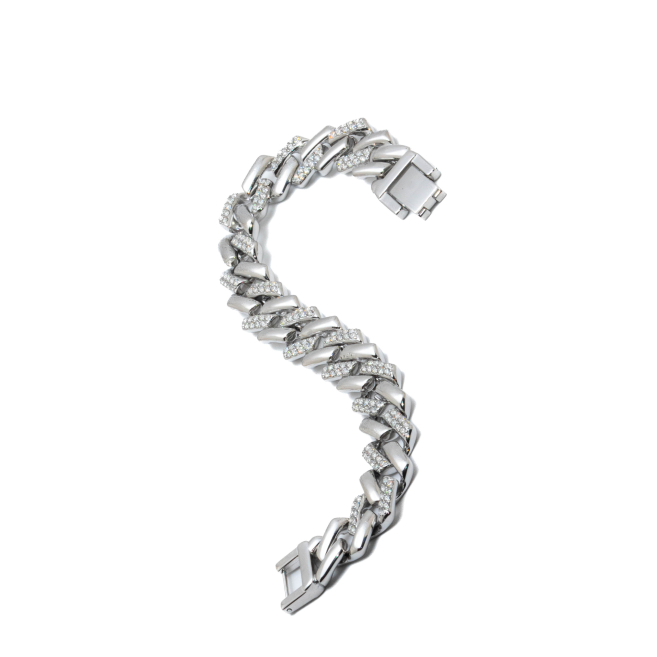 PULSERA ZO15137B PLATEADO Acero Inoxidable 2B37