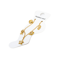 PULSERA ZO15449B/TOVILLERA DORADO Acero Inoxidable 2B31