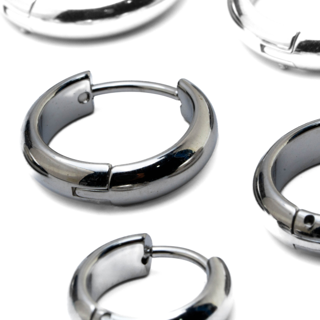 ARETES ZO12756E PLATEADO Acero Inoxidable F46