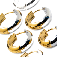 ARETES ZO12757E BICOLOR Acero Inoxidable F46