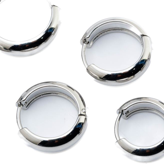 ARETES ZO12757E PLATEADO Acero Inoxidable F46
