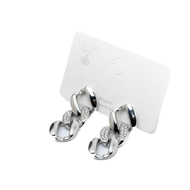 ARETES ZO15498E PLATEADO Acero Inoxidable G45