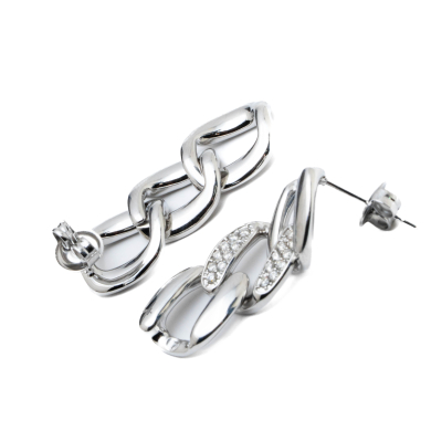ARETES ZO15498E PLATEADO Acero Inoxidable G45