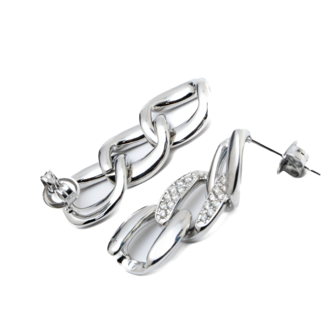 ARETES ZO15498E PLATEADO Acero Inoxidable G45