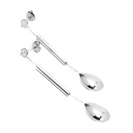 ARETES ZO15575E PLATEADO Acero Inoxidable G41