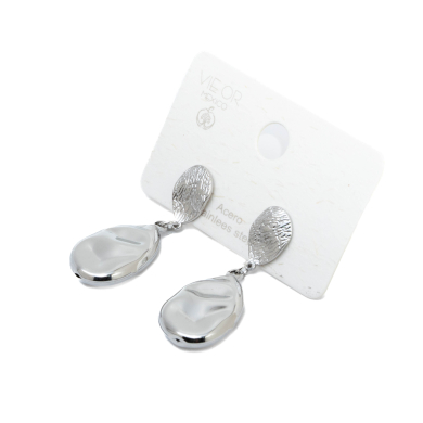 ARETES ZO15404E PLATEADO Acero Inoxidable G45