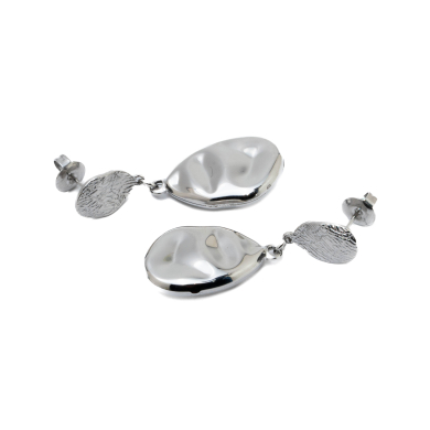 ARETES ZO15404E PLATEADO Acero Inoxidable G45