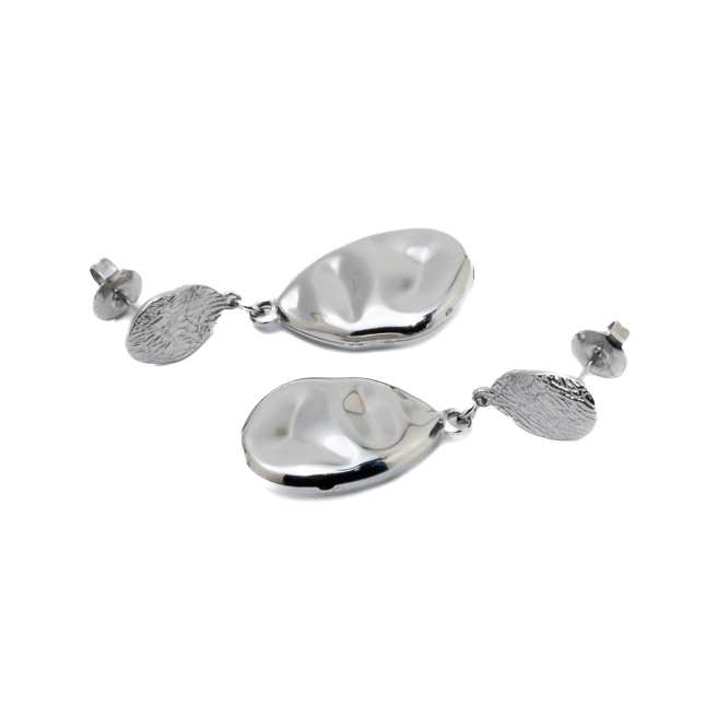 ARETES ZO15404E PLATEADO Acero Inoxidable G45