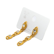 ARETES ZO15780E BLANCO DORADO Acero Inoxidable G44