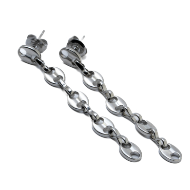 ARETES ZO1303E PLATEADO Acero Inoxidable F58