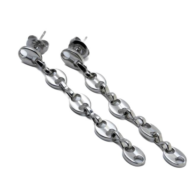 ARETES ZO1303E PLATEADO Acero Inoxidable F58