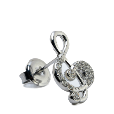 ARETES ZO15878E PLATEADO Acero Inoxidable F58