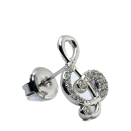 ARETES ZO15878E PLATEADO Acero Inoxidable F58