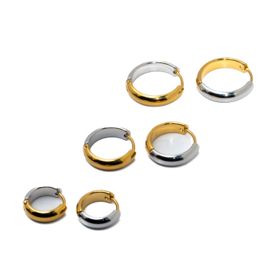 ARETES ZO12756E BICOLOR Acero Inoxidable F46