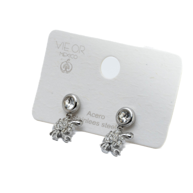 ARETES ZO15045E PLATEADO Acero Inoxidable F58