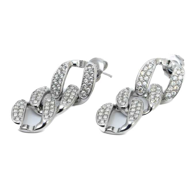 ARETES ZO15408E PLATEADO Acero Inoxidable G45