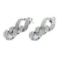 ARETES ZO15408E PLATEADO Acero Inoxidable G45