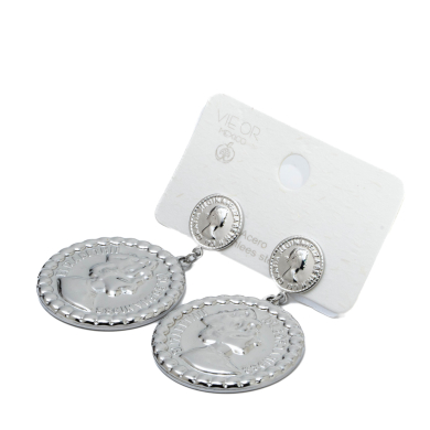 ARETES ZO15390E PLATEADO Acero Inoxidable G39