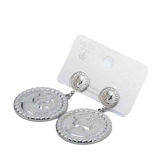 ARETES ZO15390E PLATEADO Acero Inoxidable G39