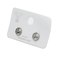 ARETES ZO1942E PLATEADO Acero Inoxidable F16