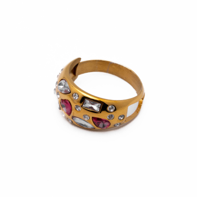 ANILLO ZO13993R ROSA DORADO A42