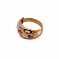 ANILLO ZO13993R ROSA DORADO A42